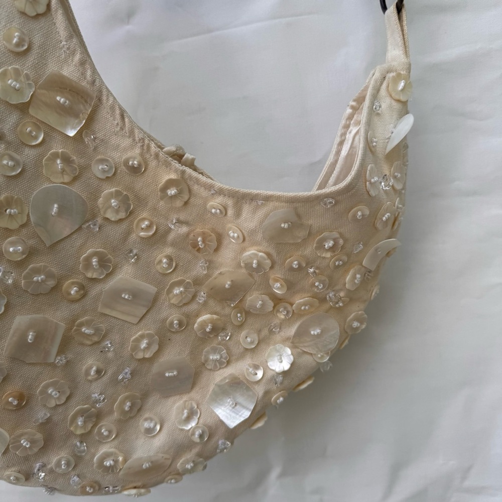 Roxy // shell button sling shoulder purse early 2000s - Picture 3 of 8